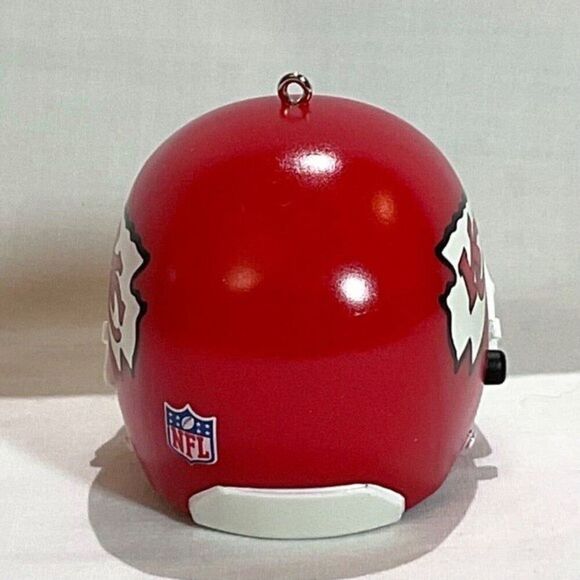Kansas City Chiefs Helmet Ornament 2022 Hallmark Keepsake With Sound NFL New KC - Picture 6 of 7